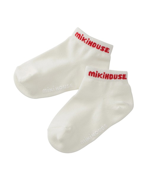 MIKI HOUSE(ミキハウス)の「【WEB限定】ローカットソックス(ソックス/靴下・キッズ・ブルー/ネイビー/イエロー/パープル/ホワイト/レッド系その他/レッド/グリーン/ピンク/ライトグリーン・11-13cm/13-15cm/15-17cm/17-19cm/19-21cm/21-23cm)」の2枚目の写真