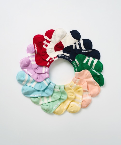 MIKI HOUSE(ミキハウス)の「【WEB限定】ローカットソックス(ソックス/靴下・キッズ・ブルー/ネイビー/イエロー/パープル/ホワイト/レッド系その他/レッド/グリーン/ピンク/ライトグリーン・11-13cm/13-15cm/15-17cm/17-19cm/19-21cm/21-23cm)」の11枚目の写真