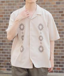 ITEMS URBANRESEARCH | モチーフ刺繍ドライタッチ 半袖シャツ(シャツ/ブラウス)