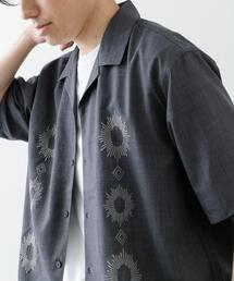 ITEMS URBANRESEARCH | モチーフ刺繍ドライタッチ 半袖シャツ(シャツ/ブラウス)