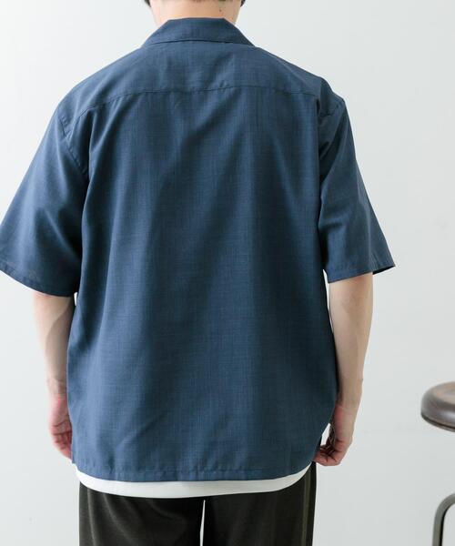 ITEMS URBANRESEARCH（アイテムズ アーバンリサーチ）の「モチーフ刺繍ドライタッチ 半袖シャツ（シャツ/ブラウス・メンズ・チャコールグレー/ベージュ/ブルー系その他・LARGE/MEDIUM）」の18枚目の写真