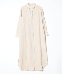 プラージュ plage ミリタリー シルク 麻 絹 リネン ワンピース コート プラージュ Plage Linen Flared ワンピース 38/カーキ リネン