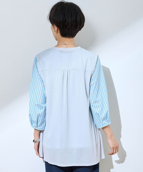 DECOY SINCE 1981（デコイシンスイチキュウハチイチ）の「カットソージレ（カーディガン/ボレロ・レディース・ネイビー/グレー/カーキ・M/L/LL）」の10枚目の写真