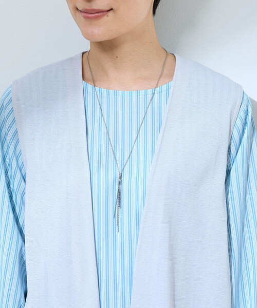 DECOY SINCE 1981（デコイシンスイチキュウハチイチ）の「カットソージレ（カーディガン/ボレロ・レディース・ネイビー/グレー/カーキ・M/L/LL）」の11枚目の写真