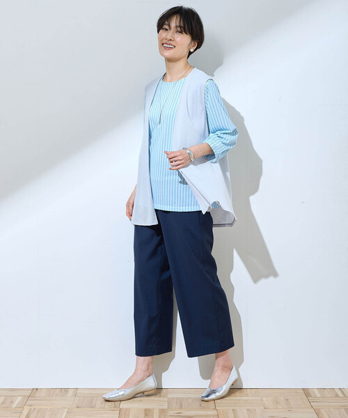 DECOY SINCE 1981（デコイシンスイチキュウハチイチ）の「カットソージレ（カーディガン/ボレロ・レディース・ネイビー/グレー/カーキ・M/L/LL）」の20枚目の写真