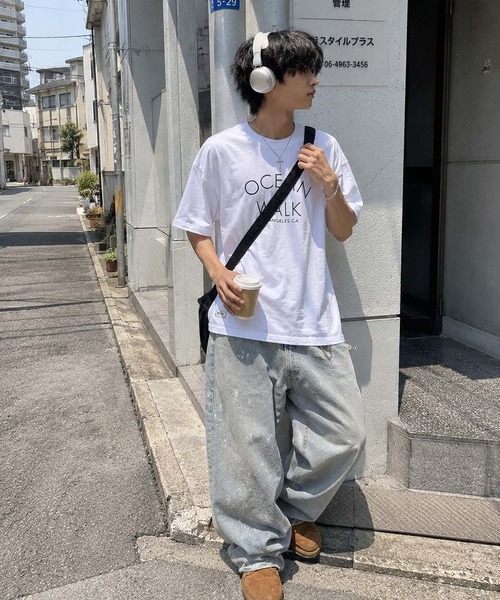 B.I.D.(ビーアイディー)の「《Bd》フロントロゴ バックプリント 半袖Tシャツ(Tシャツ/カットソー・メンズ・ホワイト/ネイビー・MEDIUM/LARGE)」の3枚目の写真