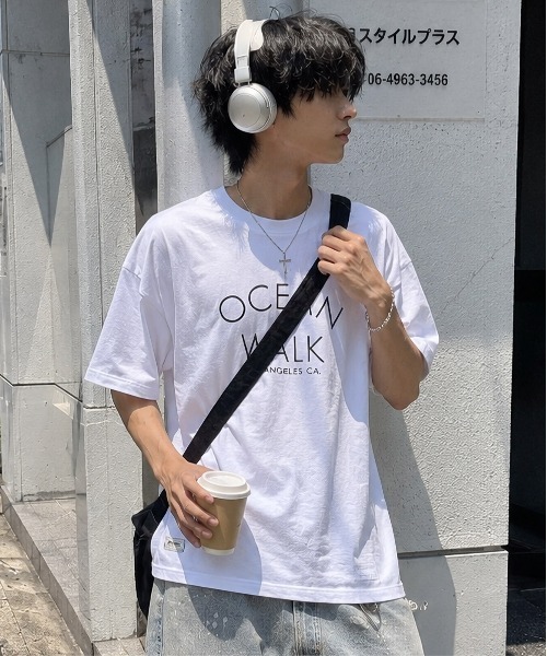 B.I.D.(ビーアイディー)の「《Bd》フロントロゴ バックプリント 半袖Tシャツ(Tシャツ/カットソー・メンズ・ホワイト/ネイビー・MEDIUM/LARGE)」の4枚目の写真