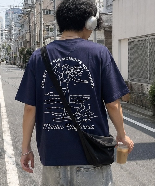 B.I.D.(ビーアイディー)の「《Bd》フロントロゴ バックプリント 半袖Tシャツ(Tシャツ/カットソー・メンズ・ホワイト/ネイビー・MEDIUM/LARGE)」の8枚目の写真