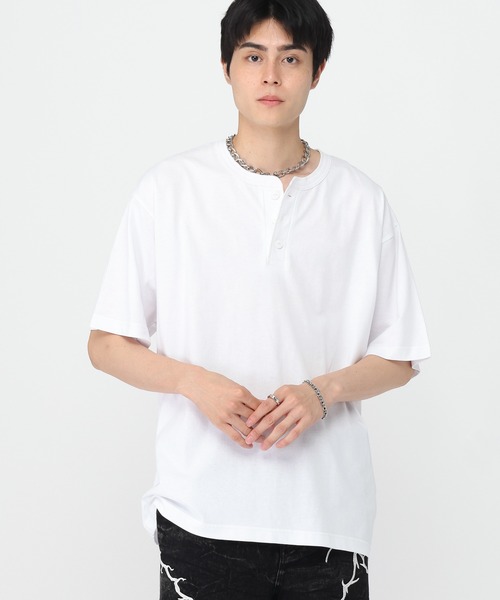 3.3 Field Trip （3.3フィールドトリップ）の「3.3 Field Trip／ヘンリーネックカット半袖（Tシャツ/カットソー・メンズ・グレー/レッド/ホワイト/ブラック・MEDIUM/LARGE）」の17枚目の写真