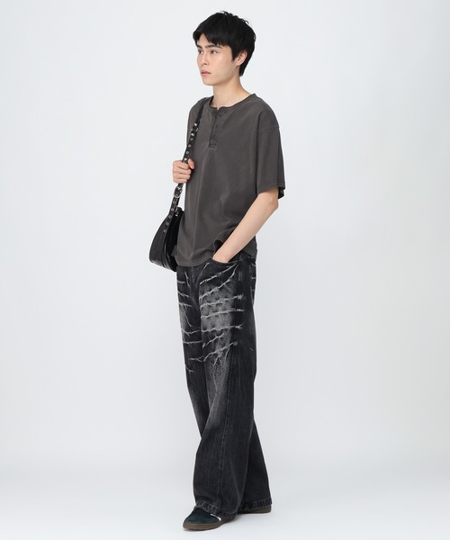 3.3 Field Trip （3.3フィールドトリップ）の「3.3 Field Trip／ヘンリーネックカット半袖（Tシャツ/カットソー・メンズ・グレー/レッド/ホワイト/ブラック・MEDIUM/LARGE）」の20枚目の写真