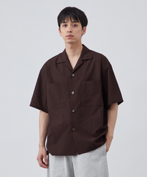 B.C STOCK | TEC LINO AKIHA 半袖 オープンカラーシャツ(シャツ/ブラウス)