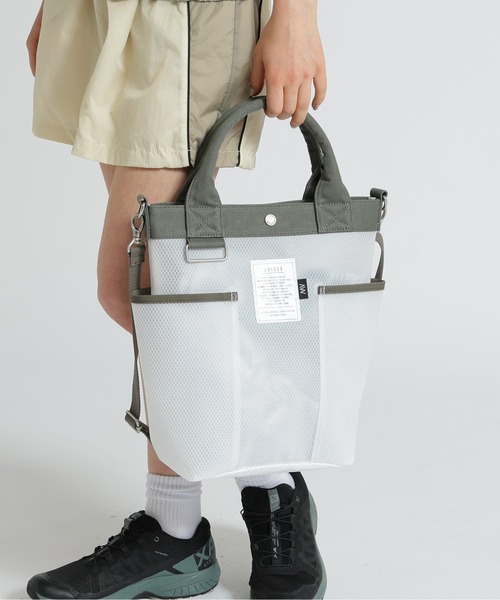 AVIREX（アヴィレックス）の「《直営店限定》CLEAR TOTE BAG/クリアトートバッグ（トートバッグ・レディース・イエロー/ブラック/グレー/セージグリーン/ブルー・F）」の4枚目の写真