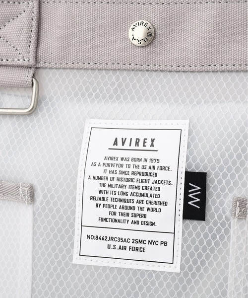 AVIREX（アヴィレックス）の「《直営店限定》CLEAR TOTE BAG/クリアトートバッグ（トートバッグ・レディース・イエロー/ブラック/グレー/セージグリーン/ブルー・F）」の16枚目の写真