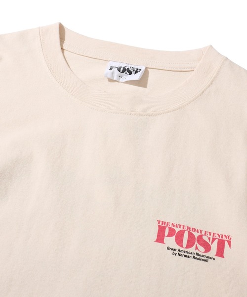 tシャツ 「THE SATURDAY EVENING POST」Going＆coming グラフィックプリントTシャツ レディース メンズ THE SATURDAY EVENING POST】Going&coming グラフィックプリント