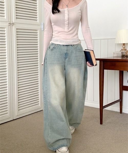 UP START(アップスタート)の「【LAMPOON】スーパールーズバルーンデニムパンツ(デニムパンツ・レディース・ダークブルー/ライトブルー/ブラック・MEDIUM/LARGE/SMALL)」の16枚目の写真