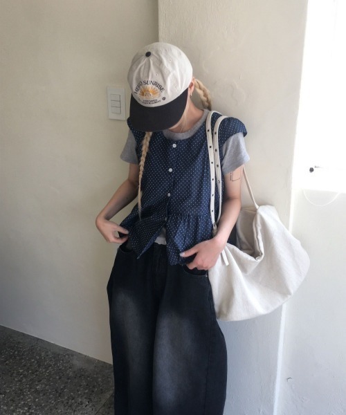 UP START(アップスタート)の「【LAMPOON】スーパールーズバルーンデニムパンツ(デニムパンツ・レディース・ダークブルー/ライトブルー/ブラック・MEDIUM/LARGE/SMALL)」の6枚目の写真