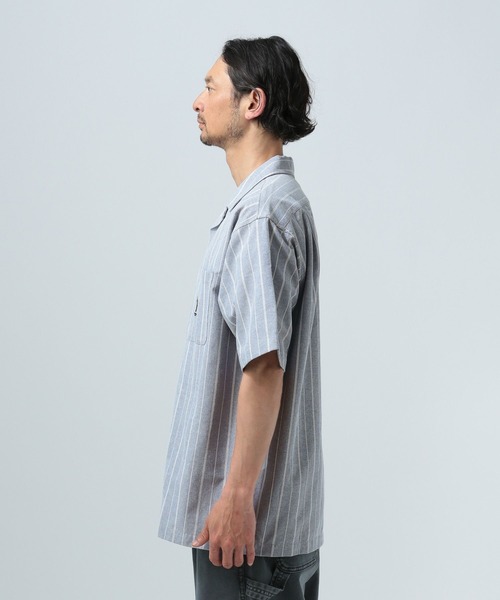 BAYFLOW（ベイフロー）の「【TeddyBear/テディベア】刺繍オープンカラー半袖シャツ（シャツ/ブラウス・メンズ・ネイビー/イエロー・LARGE/MEDIUM）」の8枚目の写真