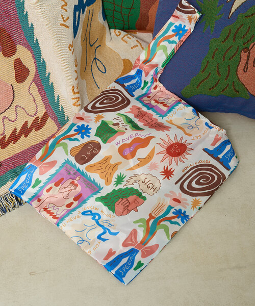 BIRTHDAY BAR（バースデイバー）の「norahi x BIRTHDAY BAR エコバッグ（エコバッグ/サブバッグ・レディース・ブルー/ホワイト・0）」の6枚目の写真