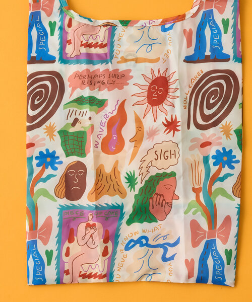 BIRTHDAY BAR（バースデイバー）の「norahi x BIRTHDAY BAR エコバッグ（エコバッグ/サブバッグ・レディース・ブルー/ホワイト・0）」の8枚目の写真