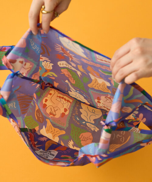 BIRTHDAY BAR（バースデイバー）の「norahi x BIRTHDAY BAR エコバッグ（エコバッグ/サブバッグ・レディース・ブルー/ホワイト・0）」の14枚目の写真