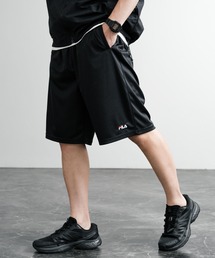 FILA フィラ QUICKDRY 吸汗速乾ワンポイントロゴ刺繍メッシュハーフパンツ