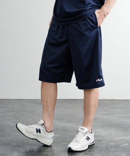 FILA(フィラ)の「FILA フィラ QUICKDRY 吸汗速乾ワンポイントロゴ刺繍メッシュハーフパンツ(その他パンツ・メンズ・ブラック/ライトグレー/ネイビー・M/L/LL)」の13枚目の写真