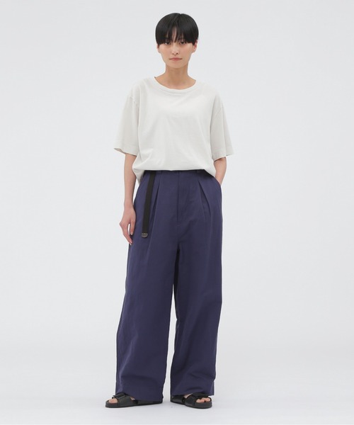MHL.（エムエイチエル）の「SUPERLIGHT COTTON JERSEY TOP（Tシャツ/カットソー・レディース・ホワイト系その他3/オレンジ系その他3・2）」の3枚目の写真