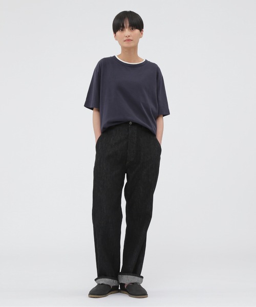 MHL.（エムエイチエル）の「SUPERLIGHT COTTON JERSEY TOP（Tシャツ/カットソー・レディース・ホワイト系その他3/オレンジ系その他3・2）」の6枚目の写真