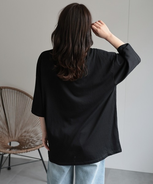 ap retro(アプレトロ)の「フォトプリント半袖BigTee(Tシャツ/カットソー・レディース・オートミール/ブラック/ホワイト/ネイビー・FREE)」の17枚目の写真