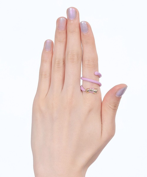 MARY QUANT（マリークワント）の「ドローイングペイント リング（リング・レディース・グリーン/パープル/オレンジ・FREE）」の3枚目の写真