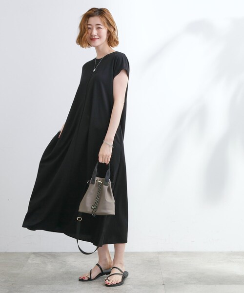 Lee（リー）の「【Lee別注・撥水】巾着ハンドルショルダー（ショルダーバッグ・レディース・モスグリーン/ピンク/ダークグレー/ブラック・00）」の9枚目の写真