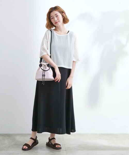 Lee（リー）の「【Lee別注・撥水】巾着ハンドルショルダー（ショルダーバッグ・レディース・モスグリーン/ピンク/ダークグレー/ブラック・00）」の15枚目の写真
