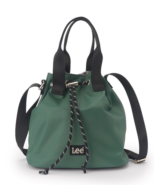 Lee（リー）の「【Lee別注・撥水】巾着ハンドルショルダー（ショルダーバッグ・レディース・モスグリーン/ピンク/ダークグレー/ブラック・00）」の18枚目の写真