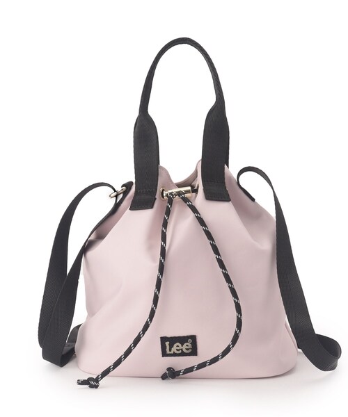 Lee（リー）の「【Lee別注・撥水】巾着ハンドルショルダー（ショルダーバッグ・レディース・モスグリーン/ピンク/ダークグレー/ブラック・00）」の19枚目の写真