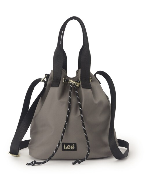 Lee（リー）の「【Lee別注・撥水】巾着ハンドルショルダー（ショルダーバッグ・レディース・モスグリーン/ピンク/ダークグレー/ブラック・00）」の20枚目の写真
