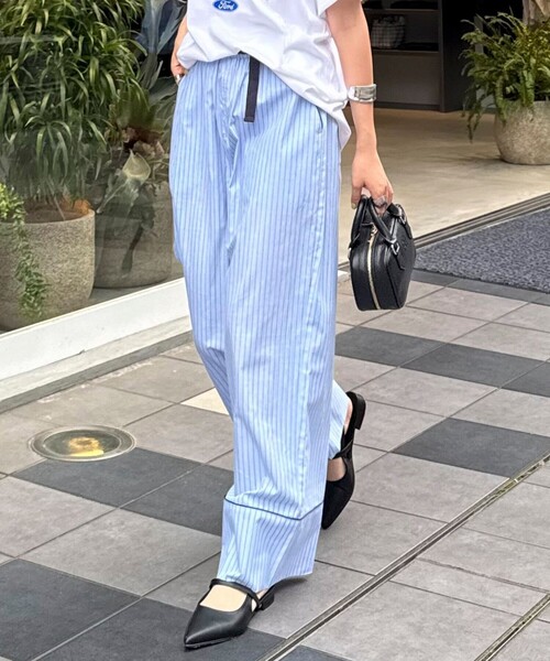 セール】ストライプパジャマパンツ（その他パンツ）｜fredy emue