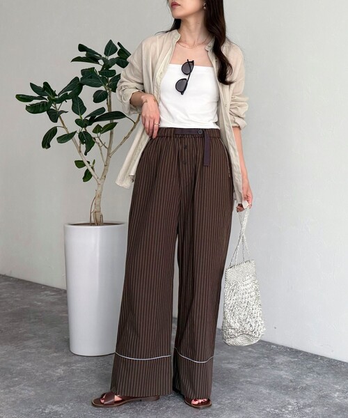 セール】ストライプパジャマパンツ（その他パンツ）｜fredy emue