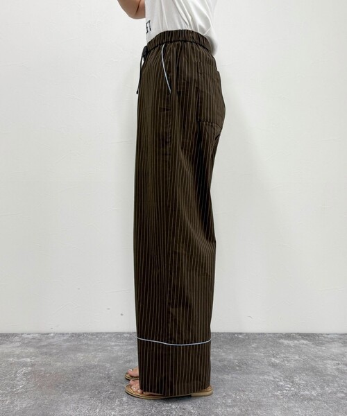 fredy emue（フレディエミュ）の「ストライプパジャマパンツ（その他パンツ・レディース・ブラウン系その他/ブルー系その他・38）」の18枚目の写真