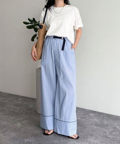 セール】ストライプパジャマパンツ（その他パンツ）｜fredy emue