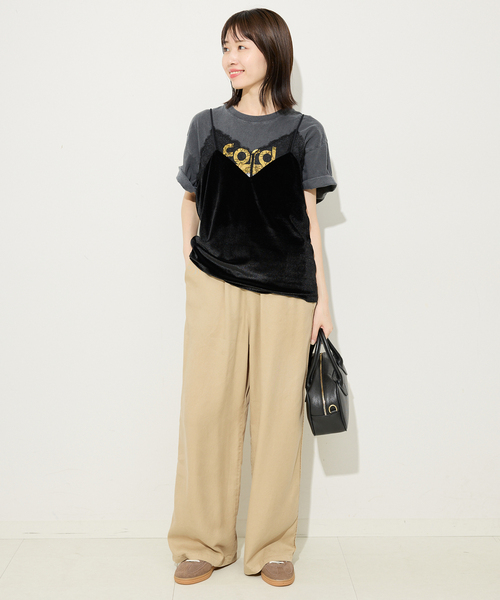 SLOBE IENA(スローブイエナ)の「《セットアップ対応可》製品染めイージーパンツ(その他パンツ・レディース・グレー/カーキ/ベージュ・36/38)」の21枚目の写真