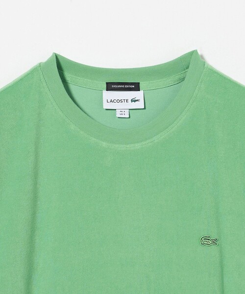 LACOSTE(ラコステ)の「<LACOSTE for BEAUTY&YOUTH> 1トーン パイル Tシャツ(Tシャツ/カットソー・メンズ・ダークグレー/ネイビー/ライム/ホワイト・L/XL/M/S)」の8枚目の写真