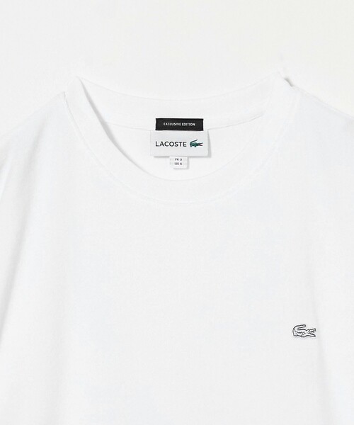 LACOSTE(ラコステ)の「<LACOSTE for BEAUTY&YOUTH> 1トーン パイル Tシャツ(Tシャツ/カットソー・メンズ・ダークグレー/ネイビー/ライム/ホワイト・L/XL/M/S)」の18枚目の写真