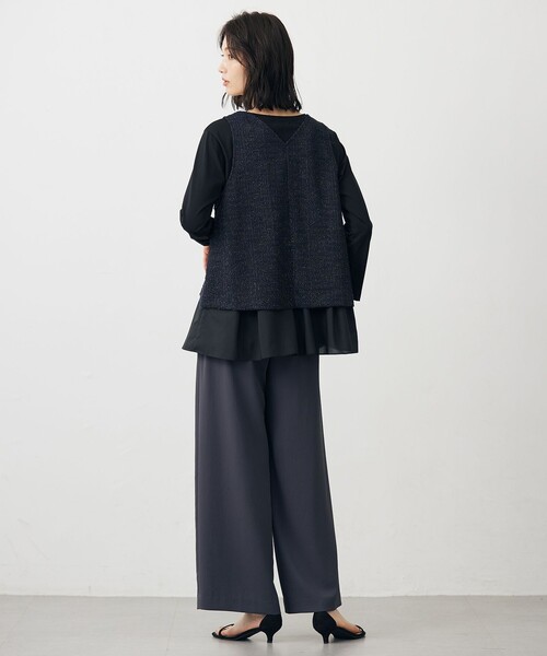 J.PRESS Ladies(J.プレス レディス)の「【WEB限定】ラメツイード ビスチェ(Tシャツ/カットソー・レディース・ブラック系5/ネイビー系5・SMALL)」の7枚目の写真