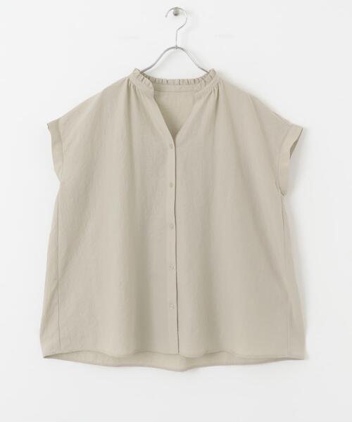 ITEMS URBANRESEARCH（アイテムズ アーバンリサーチ）の「フリルスキッパーブラウス（シャツ/ブラウス・レディース・ブラック/ホワイト/ライトベージュ・FREE）」の16枚目の写真