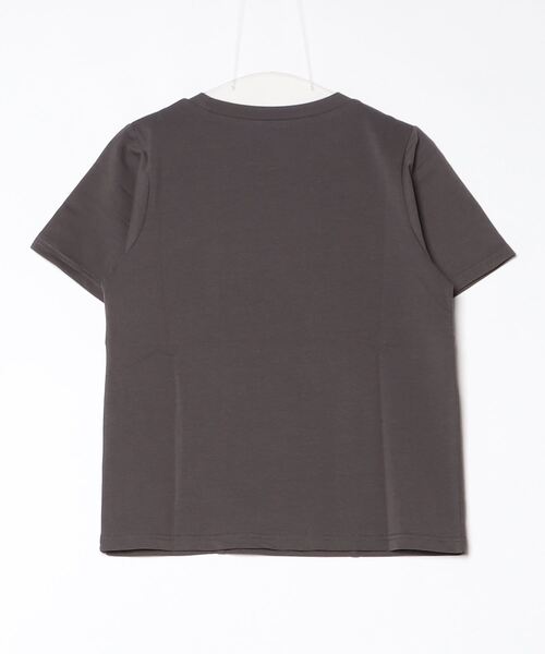 DIP IN CHOCOLATE(ディップインチョコレート)の「ビスチェ風デザインTシャツ【DIP IN CHOCOLATE】(Tシャツ/カットソー・レディース・ブラック/オフホワイト/チャコールグレー/ブラウン・F)」の9枚目の写真