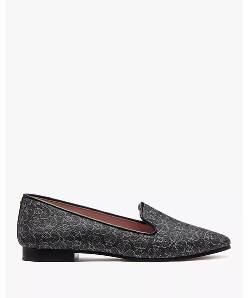 kate spade new york(ケイトスペード ニューヨーク)の「スペード フラワー ラウンジ ローファー(ローファー・レディース・ブラック・6/6.5/7)」の1枚目の写真