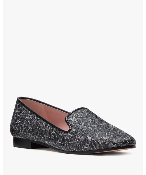 kate spade new york(ケイトスペード ニューヨーク)の「スペード フラワー ラウンジ ローファー(ローファー・レディース・ブラック・6/6.5/7)」の2枚目の写真