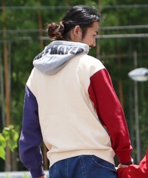 KRIFF MAYER（クリフメイヤー）の「サガラ刺繍裏起毛パーカー(フードロゴ)（スウェット）」