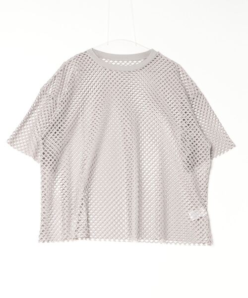 DIP IN CHOCOLATE（ディップインチョコレート）の「メッシュプルオーバー【DIP IN CHOCOLATE】（Tシャツ/カットソー・レディース・ホワイト/ライトグレー/ブラック/ワイン・F）」の7枚目の写真