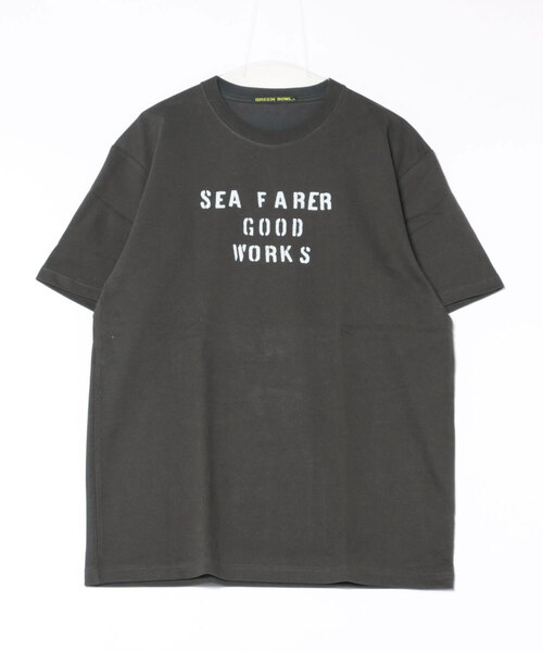 GREEN BOWL（グリーンボウル）の「【日本製】グリーンボウル 【GREEN BOWL】Organic CottonT-shirts(SEA FARER)（Tシャツ/カットソー・メンズ・ダークネイビー/ブラック/オフホワイト・XL/L/M）」の2枚目の写真
